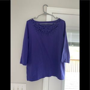 LOFT large purple top